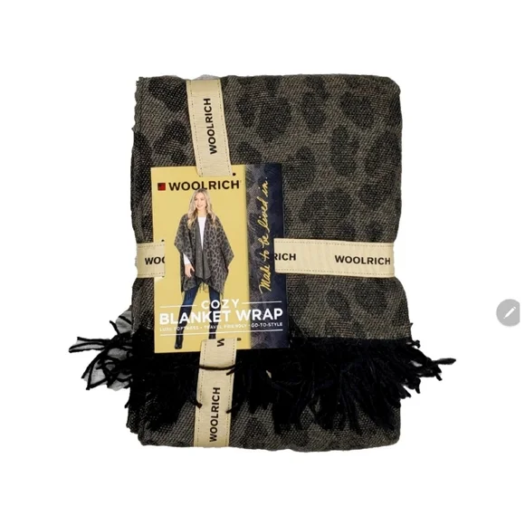 NWT Woolrich Womens Brushed Luxe Softness One Size Cozy Blanket Wrap MSRP $60 - Picture 7 of 10
